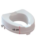 Toalettförhöjare utan lock, 15 cm