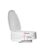 Toalettförhöjning med lock, 5-10 cm, Ezy-Fit