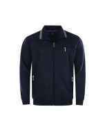 Cardigan med dragkedja, Marinblå, Hajo